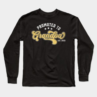 Promoted To Grandpa 2023 New Grandpa Long Sleeve T-Shirt